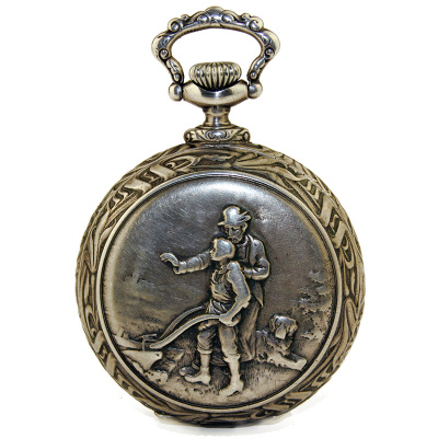 Карманные серебряные часы "Non Magnetic" "Фермерские" Pocket silver watch "Non Magnetic" "Farmer"