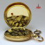 Gold Pocket Watch with key - Рабочие старинные швейцарские часы в трех крышечном золотом корпусе